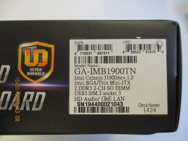 Gigabyte IMB1900TN, Thin M-ITX